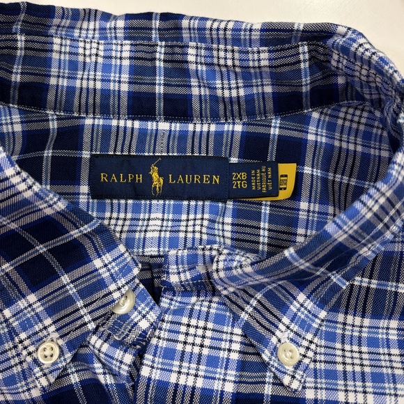 Ralph Lauren Men’s Oxford Plaid Button Down Shirt - Picture 2 of 10